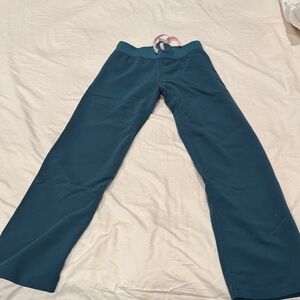 Figs Teal Livingston pants